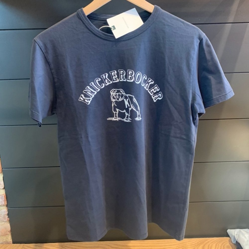 Knickerbocker Bulldog T-Shirt in Navy